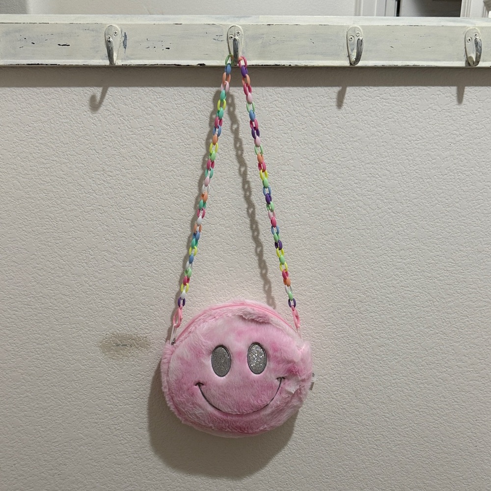 Hobby Lobby Pink Smiley Face Bag